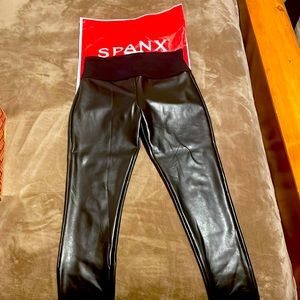 Faux leather Assets by SPANX leggings.